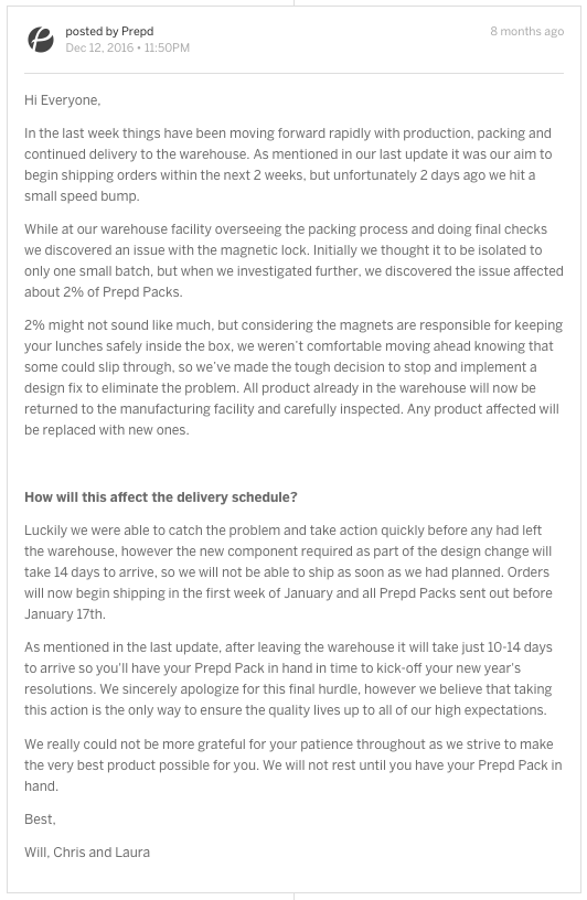 apology email for delay in delivery